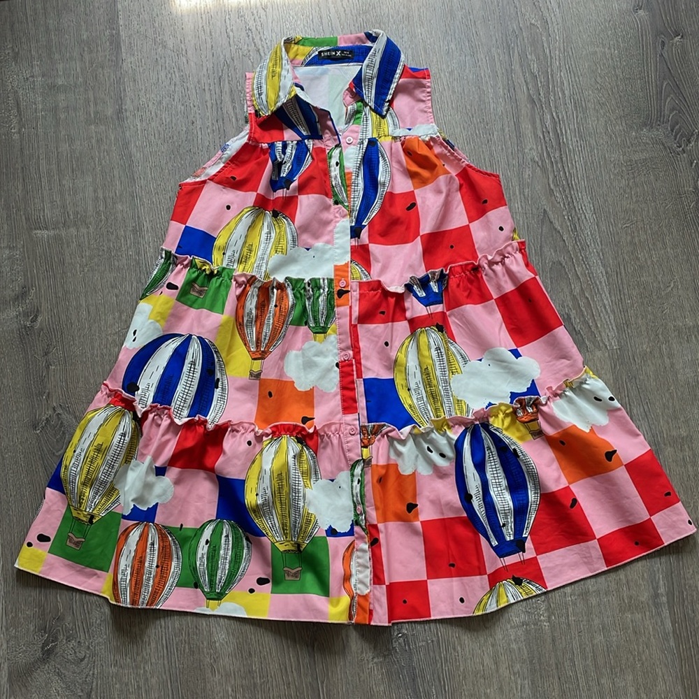 Summer Pink Print Dress Flowery dress | Tropical Print short Dress | sleeveless